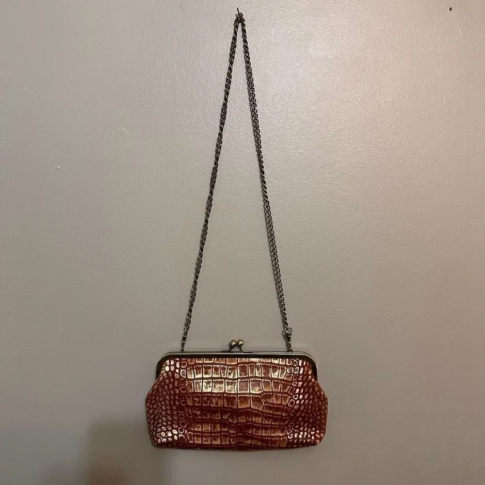 PATRICIA NASH-Potenaz Distressed Croc Clutch - Picture 4 of 7